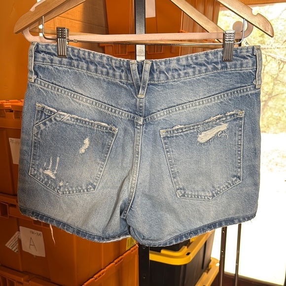 Free People We the Free Denim Distressed Women's Shorts Size 28 - Picture 6 of 11